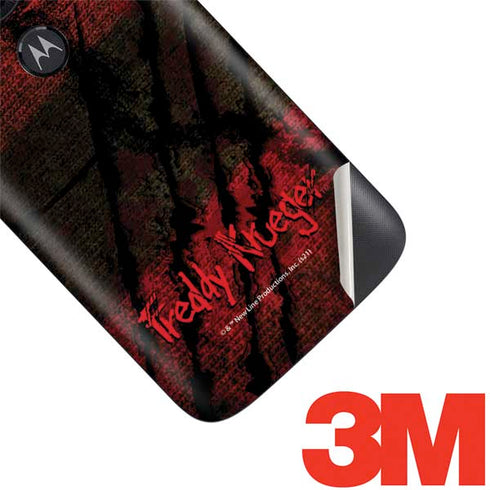 Nightmare on Elm Street Freddy Krueger Scratch Moto E5 Play Skin